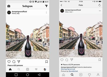 Instagram, epic fail di Dom Perignon. Milano scambiata per Venezia. La foto