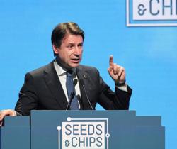 Conte e Michele Emiliano a SEEDS&CHIPS The Global Food Innovation Summit 2019