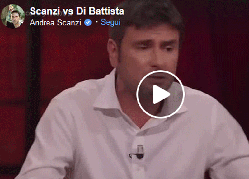 Il Video Della Battaglia Tra Andrea Scanzi E Alessandro Di Battista