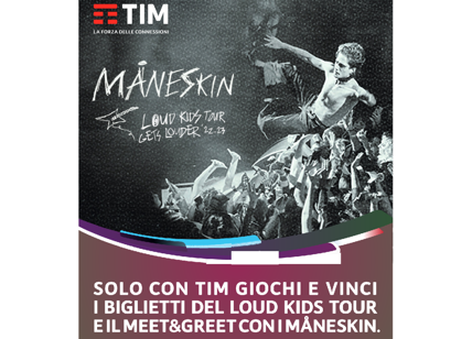 TIM è sponsor unico delle tappe italiane del tour dei Måneskin