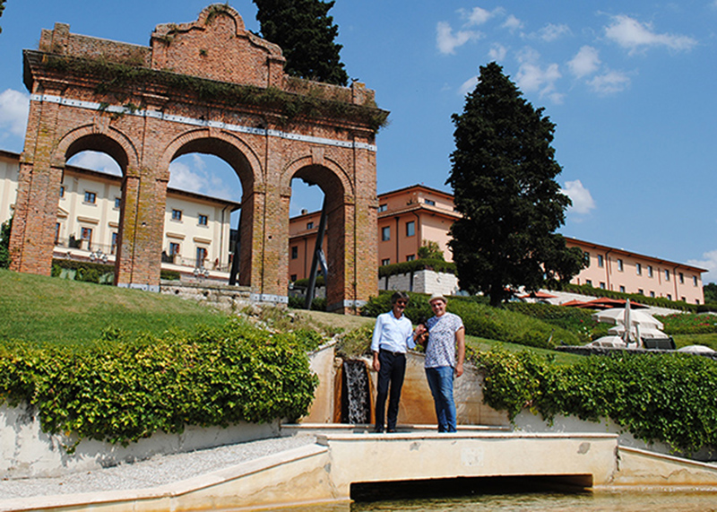 Igor Righetti con Nicola Angelo Fortunati, direttore generale Therme & Spa