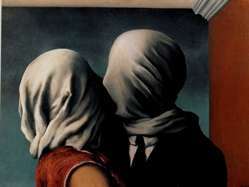 René Magritte, Gli Amanti (Les Amants), 1928. MoMA, New York