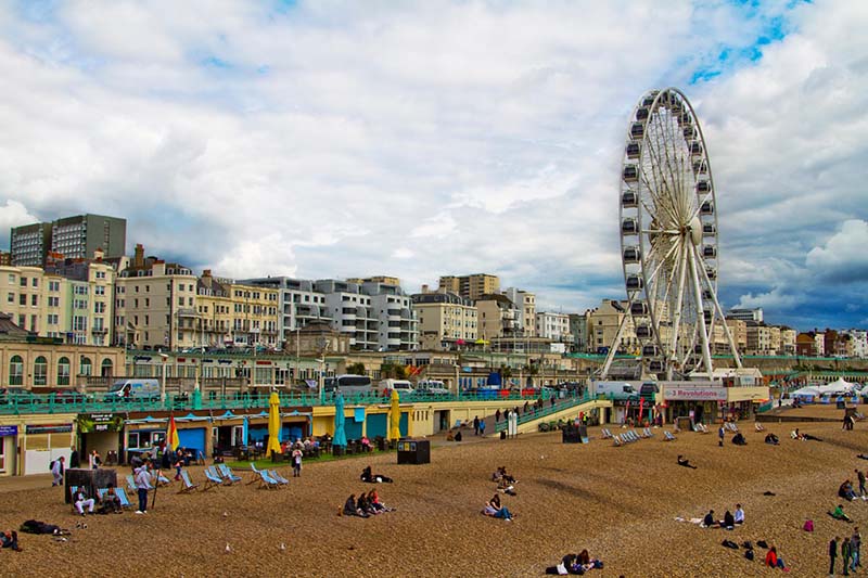 Brighton, Regno Unito (+60% d’interesse nelle prenotazioni anno su anno)