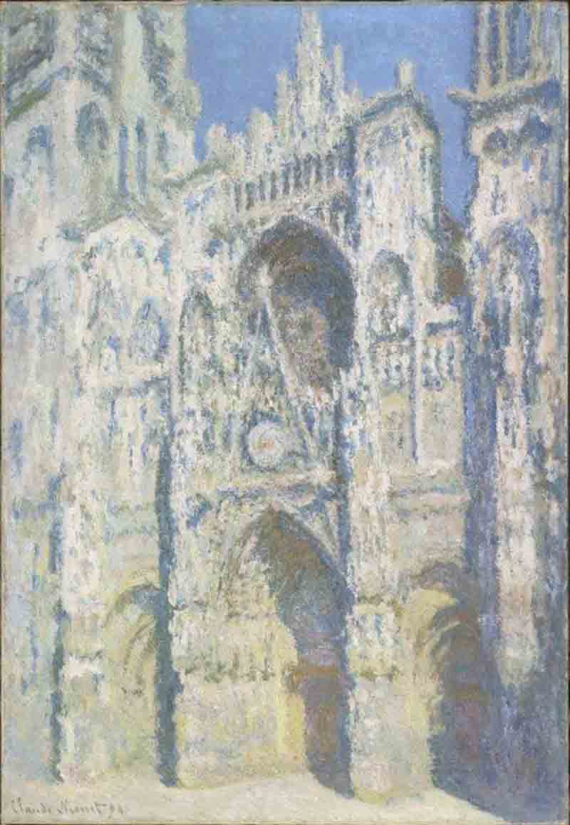 41. Claude Monet, La cattedrale di Rouen. Il portale e la torre Saint-Romain in pieno sole (en 1893) olio su tela; 107x73,5 cm Parigi, Musée d’Orsay