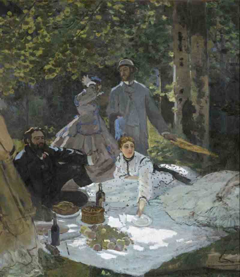 18. Claude Monet, Colazione sull’erba (1865-1866) olio su tela; 248,7x218 cm Parigi, Musée d’Orsay