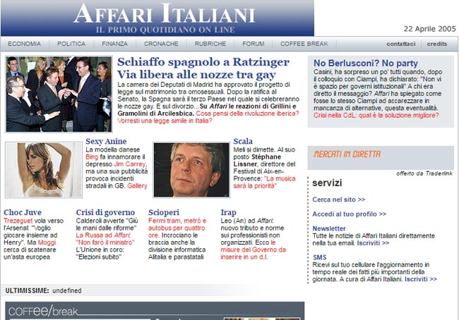 20 anni Affaritaliani (2005)