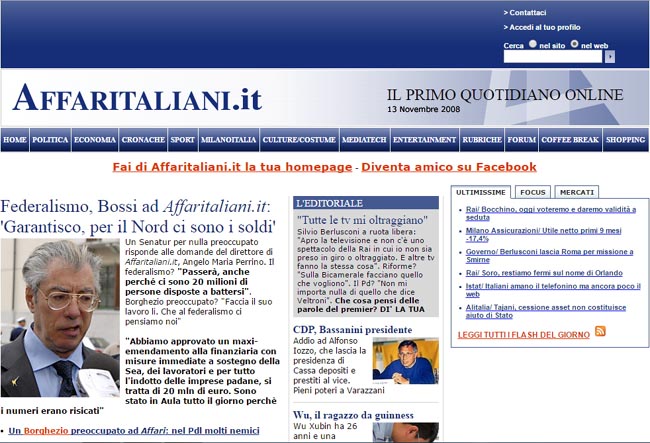 20 anni Affaritaliani (2008)