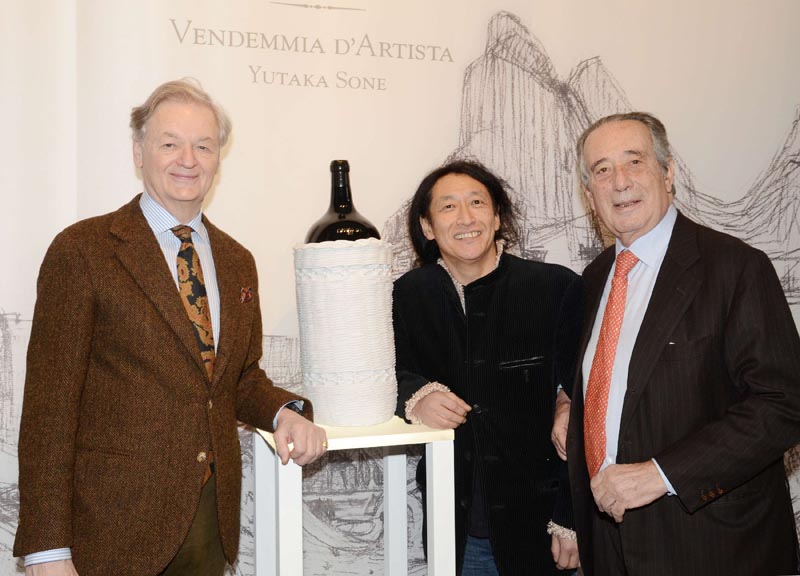 Da SX   Giovanni Geddes da Filicaja   Yutaka Sone   Ferdinando Frescobaldi   ORNELLAIA 25.02.2016