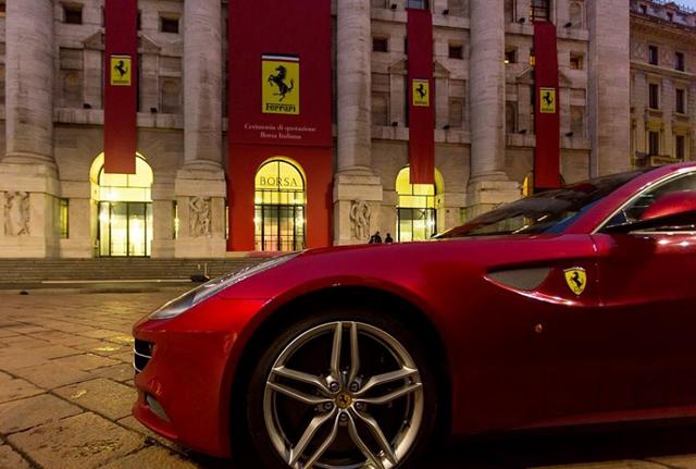 Ferrari in piazza Affari