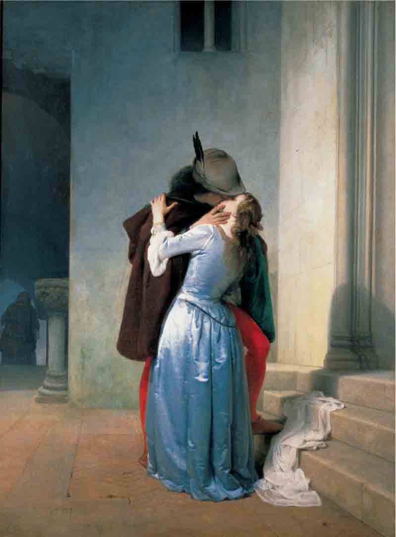 Francesco Hayez 23 Il bacio, 1867 olio su tela, cm 116,8 x 80 Collezione privata