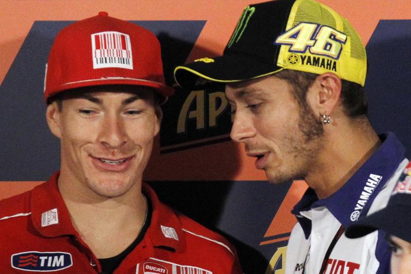 nicky hayden valentino rossi