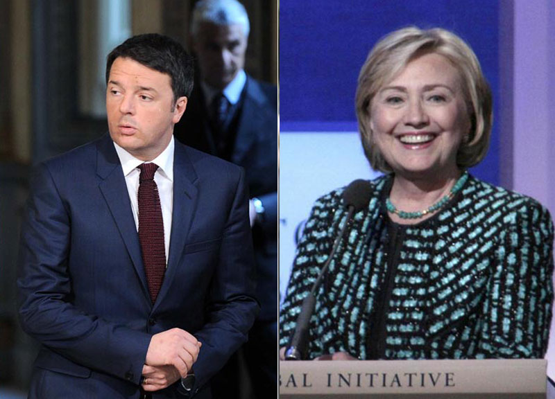 renzi hillary clinton