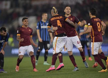 Perisic e Nainggolan: Roma-Inter 1-1. Mancini: "Credo nella Champions"
