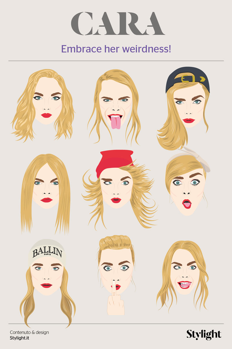 Cara Delevingne Infografica Stylight 