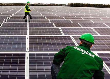 Heineken leader della sostenibilità con 65.000 panneli solari