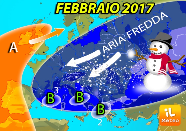 Le mappe del meteo. Ecco dove cadrà la neve e quanto freddo farà Le mappe del meteo. Ecco dove cadrà la neve e quanto freddo farà