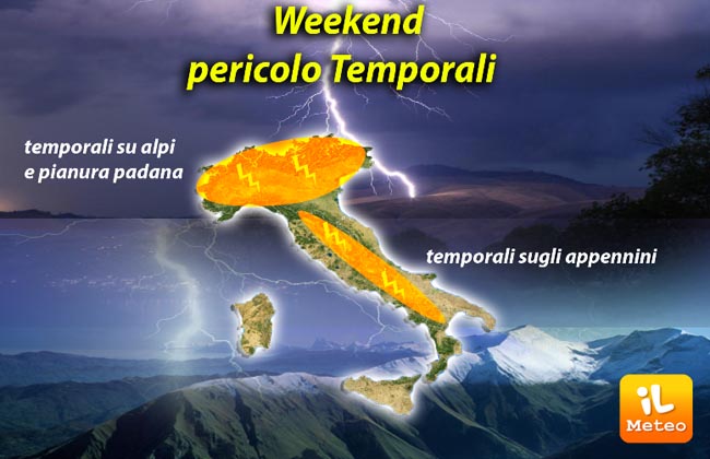 Previsioni meteo: nel weekend addio 'Scipione', arrivano i temporali