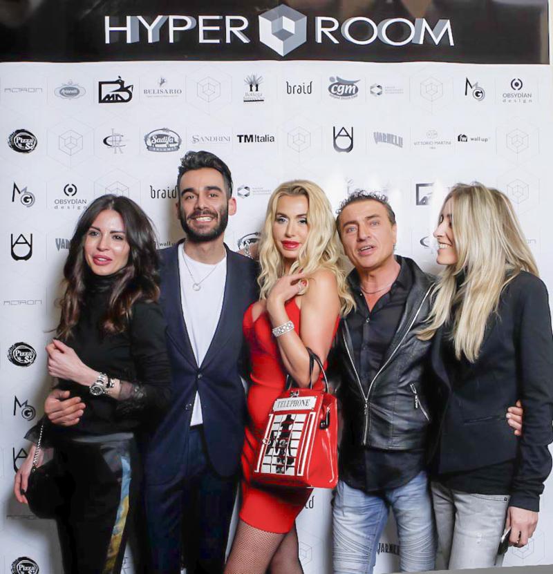 Hyper Room Sara Salvi, Marco Bagalini, Valeria Marini e Chiara Carradori 2