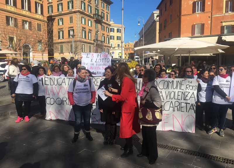 8 marzo sciopero scuola roma 03