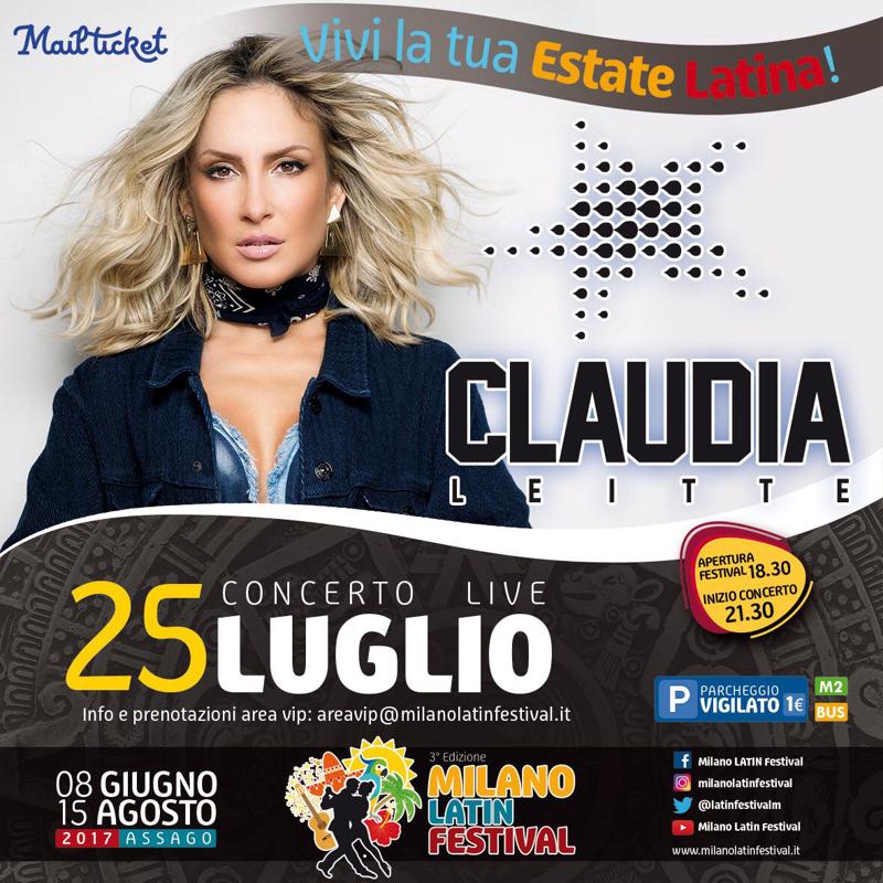 claudia leitte locandina 25 luglio 2017