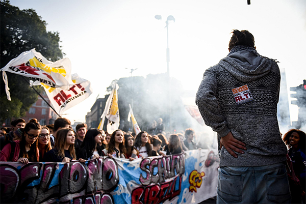 corteo studenti milano 7