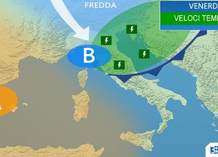 Previsioni 3bmeteo: “temporali in arrivo e venti più freddi dalla Scandinavia”