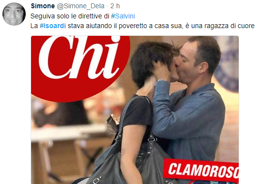 salvini isoardi social