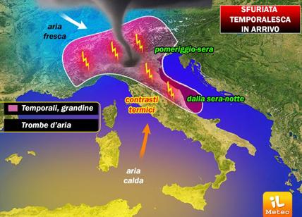 Previsioni meteo, Giuda traditore devasta l'Italia. Trombe d'aria e grandine