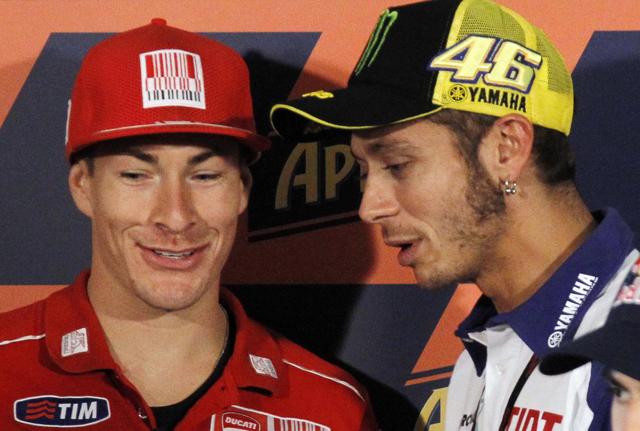 Valentino Rossi e Nicky Hayden