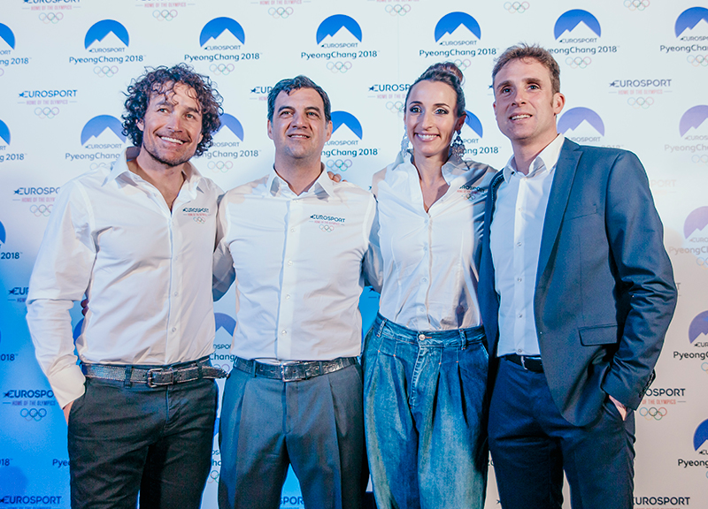 Eurosport Talent da sinistra Giorgio Rocca,Ettore Miraglia; Elisa Di Francisca, Alessandro Acton Eurosport Talent da sinistra Giorgio Rocca,Ettore Miraglia; Elisa Di Francisca, Alessandro Acton