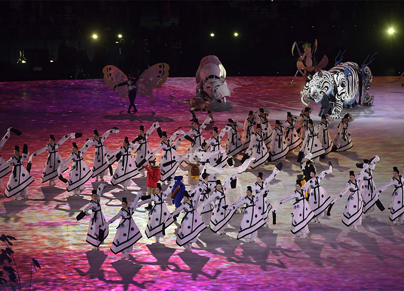 Cerimonia d'apertura olimpiadi invernali pyeongchang ape 8