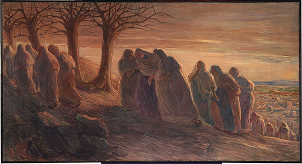 museo Diocesano Gaetano Previati, La via al Calvario, 1901 1904    olio su tela   Milano, Museo Diocesano Carlo Maria Martini