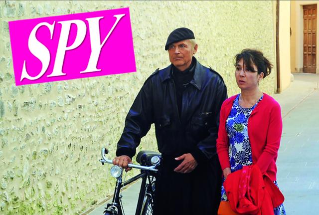 Nathalie Guetta e Terence Hill (foto Spy) Nathalie Guetta e Terence Hill (foto Spy)