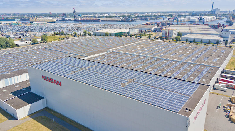embargo dec 18th 10 am cet solar roof installed at nissan motor parts center3 source