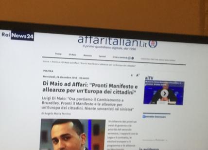 Di Maio,l'intervista di Affari fa notizia:ripresa anche da Corriere, Sole e...