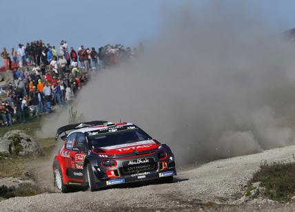 Rally del Portogallo, le forature rallentano i piloti del Citroen team WRC