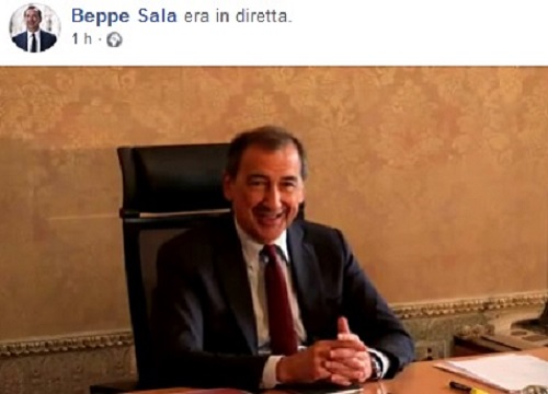 La diretta facebook di Beppe Sala