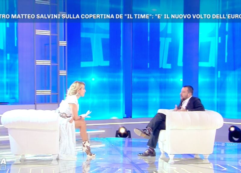 Salvini D'Urso Domenica Live