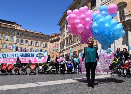 Festa mamma, Fdi: flash mob a Montecitorio con passeggini vuoti