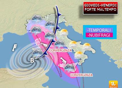 Meteo: il maltempo colpisce mezza Italia, rischio nubifragi