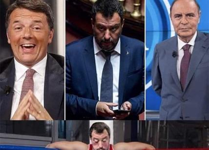 Il duello Salvini-Renzi fa impazzire la rete. FOTO