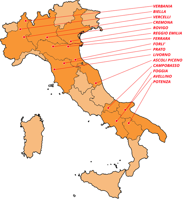 mappa ballottaggi