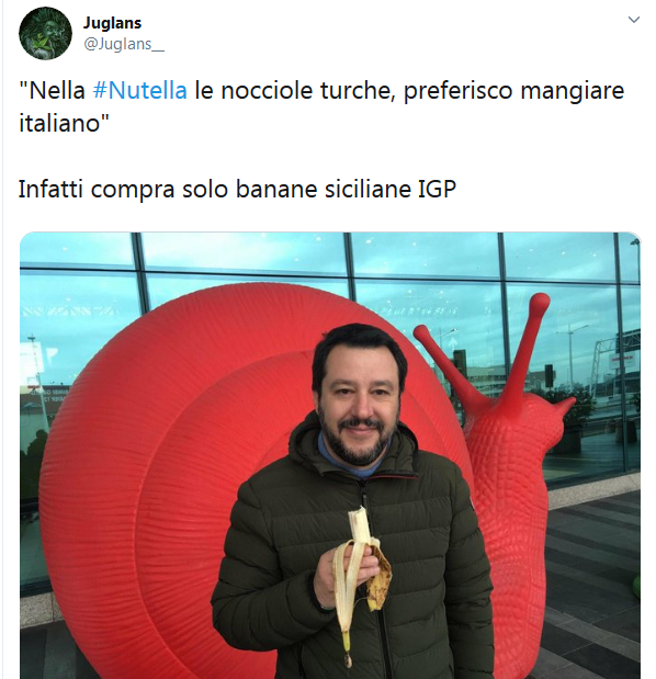 Screenshot 2019 12 06 (1) Juglans su Twitter Nella #Nutella le nocciole turche, preferisco mangiare italiano Infatti compra[...]