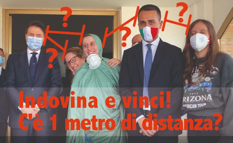 foto di maio conto distanza sicurezza