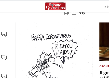 Coronavirus, Iardino: vignetta Vauro da miserabili