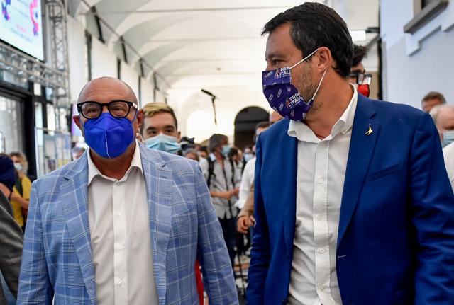 Luca Bernardo e Matteo Salvini