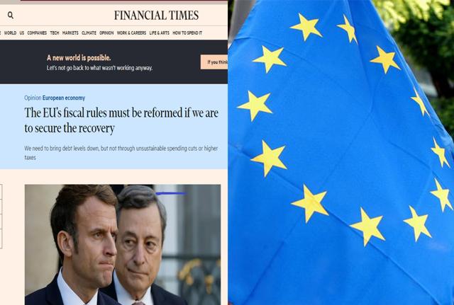 Mario Draghi  Emmanuel Macron Financial Times