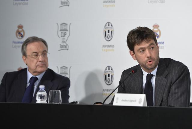 Florentino Perez (Real Madrid) e Andrea Agnelli (Juventus) sono tra i fondatori della Superlega