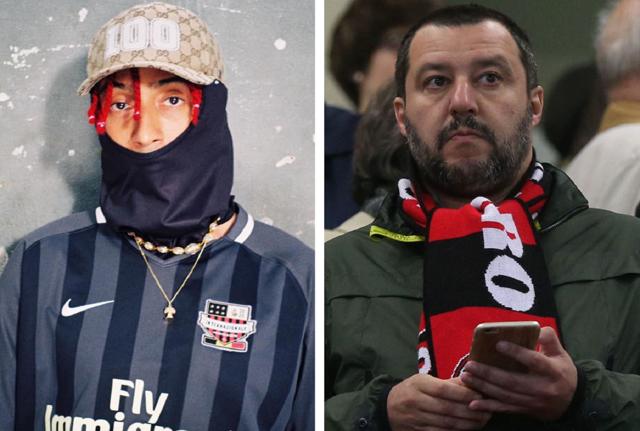 Ghali e Matteo Salvini