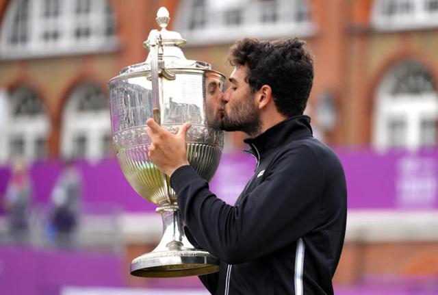 Londra,Matteo Berrettini e' il primo italiano che a vince il Queen's Club Londra,Matteo Berrettini e' il primo italiano che a vince il Queen's Club
